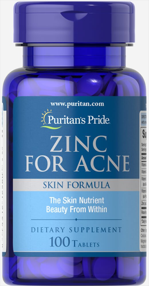 Puritan's Pride Zinc for Acne Skin Formula