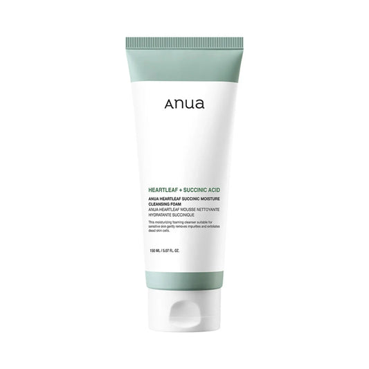ANUA -  HEARTLEAF SUCCINIC MOISTURE CLEANSING FOAM 150m