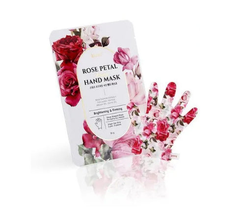 KOELF - Mascarilla de manos de satén con pétalos de rosa PETITFEE
