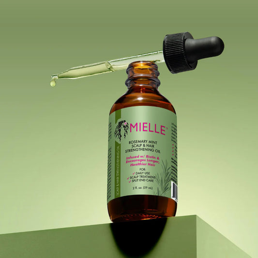 Mielle - Aceite fortalecedor para el cuero cabelludo y el cabello con romero y menta
