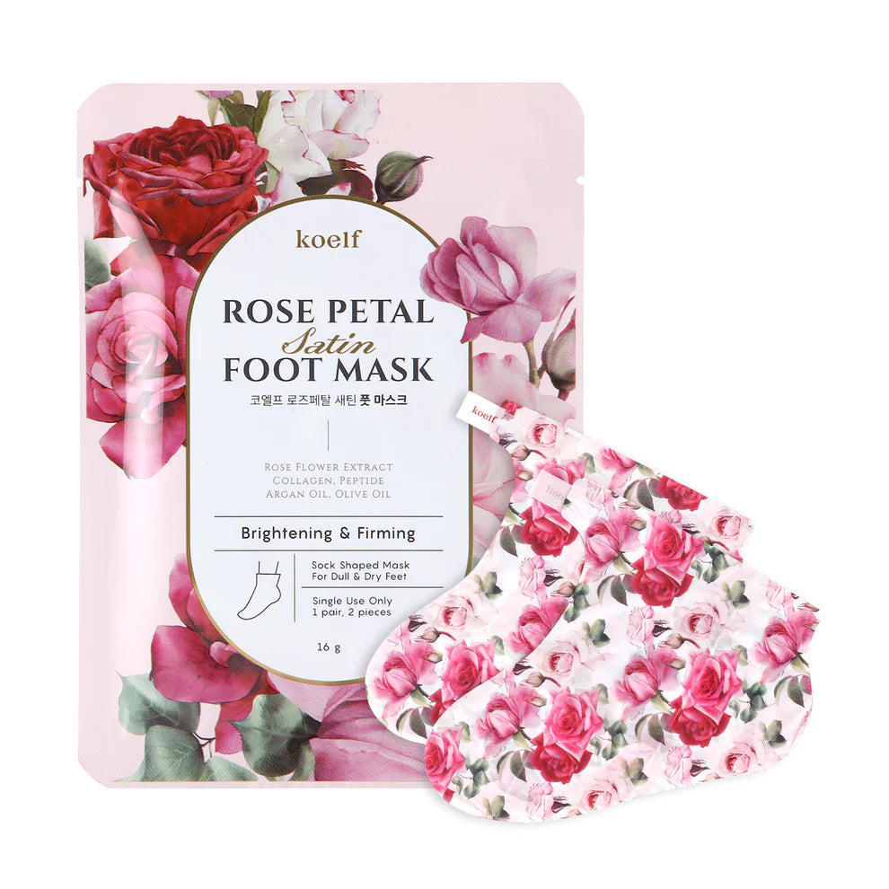 PETITFEE Rose Petal Satin Foot Mask