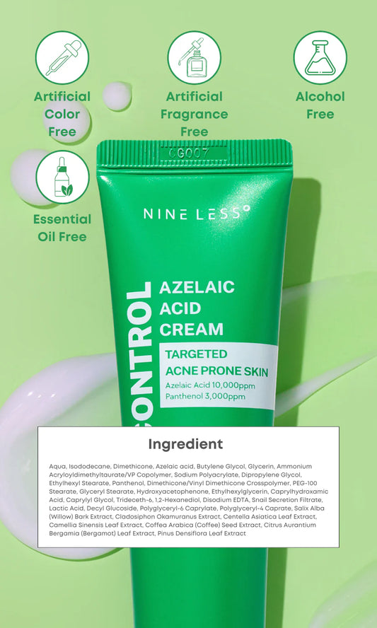 Nine Less - A-Control Azelaic Acid Cream